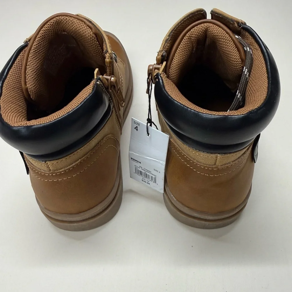 Boys osmund cognac Tan High-Top Casual Boots